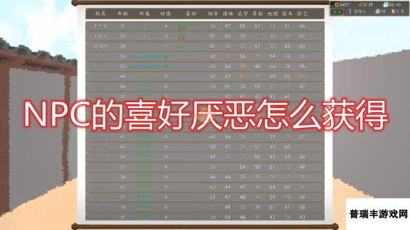 《九州：商旅》NPC喜好厌恶获得方法介绍